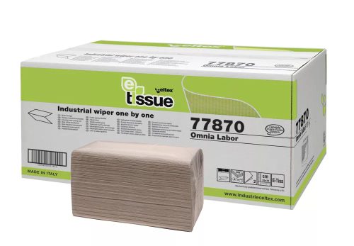 CELTEX OMNIA LABOR HAJTOGATOTT KÉZTÖRLŐ E-TISSUE, 2 RÉTEG, 25X30CM, 8X300AP/KARTON